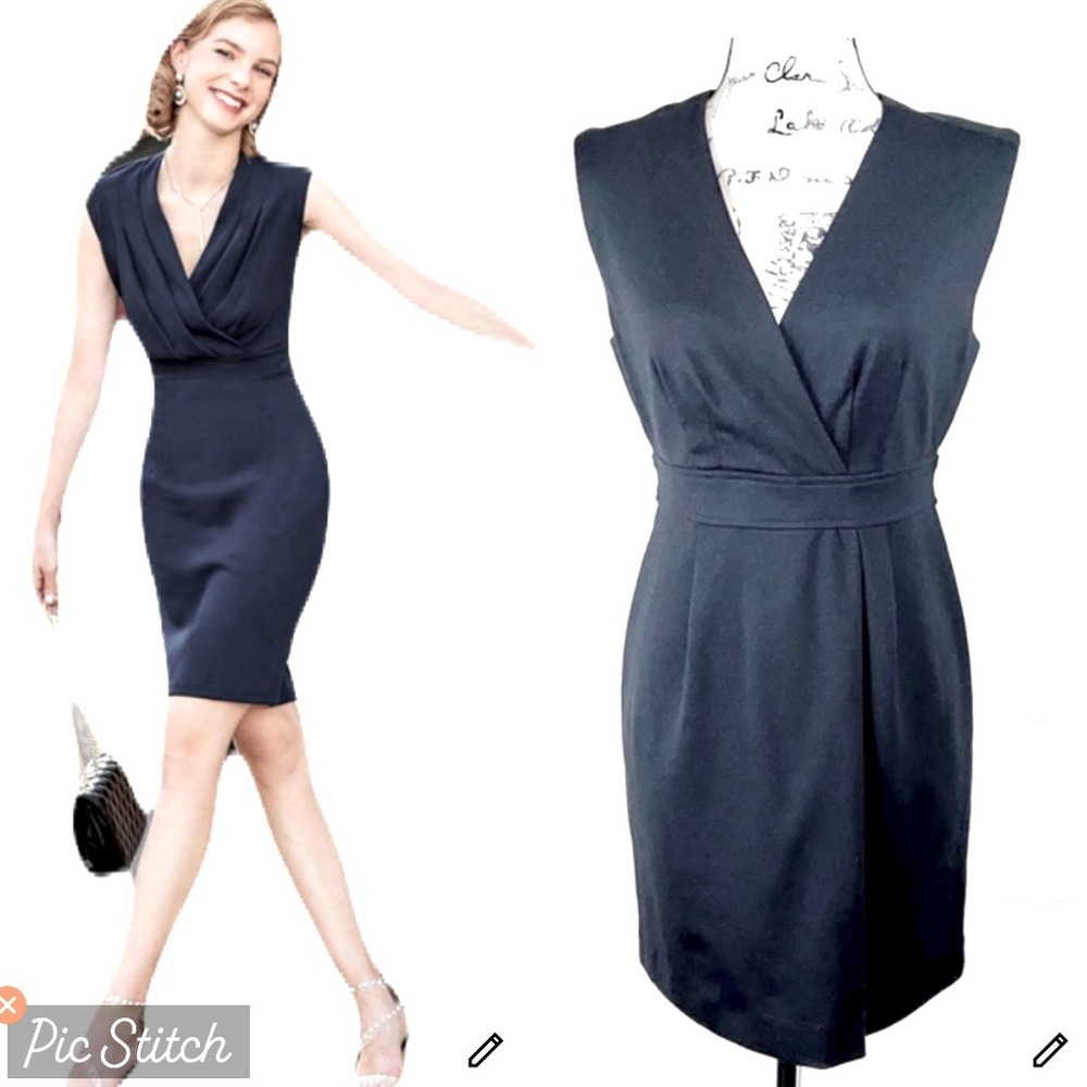 Banana Republic Flattering Fit Sheath Black Dress
